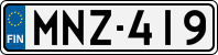 License plate of Finland, Cars