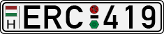 license plates of Hungary, Cars (1990)