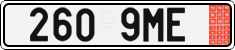 License plate of the Czech Republic, Export transit plates