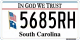South Carolina, In God We Trust (1234AB/123 4AB)