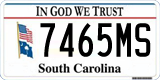 South Carolina, In God We Trust (1234AB/123 4AB)
