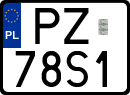 License plates of Poland, Special vehicles and motorcycles
