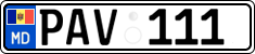 License plate of Moldova, Cars (2015)