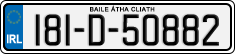 License plate of Ireland, Regular plates
