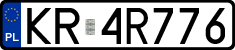 License plates of Poland, Regular car plates