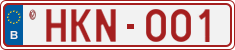 License plate of Belgium, Vanity Plates (2014)