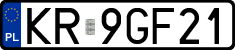 License plates of Poland, Regular car plates