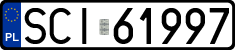 License plates of Poland, Regular car plates