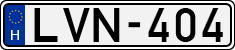 license plates of Hungary, Cars (1990)