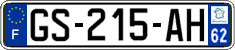 French license plate, SIV (ordinary)