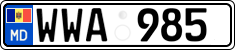 License plate of Moldova, Cars (2015)