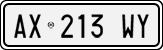 License plate of Italy, Cars (1994 year series)