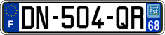 French license plate, SIV (ordinary)