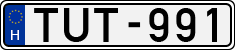 license plates of Hungary, Cars (1990)