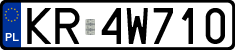 License plates of Poland, Regular car plates