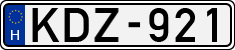 license plates of Hungary, Cars (1990)