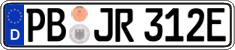 German license plate, Electric vehicles