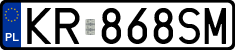 License plates of Poland, Regular car plates