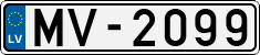 License plate of Latvia, Regular car plates
