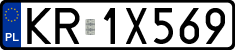 License plates of Poland, Regular car plates