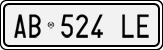 License plate of Italy, Cars (1994 year series)