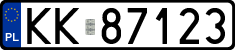 License plates of Poland, Regular car plates