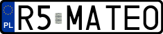 License plates of Poland, Vanity Plates