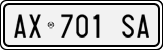 License plate of Italy, Cars (1994 year series)