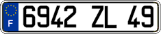 French license plate, FNI
