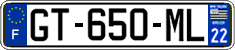 French license plate, SIV (ordinary)