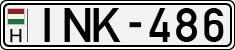 license plates of Hungary, Cars (1990)