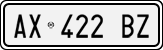 License plate of Italy, Cars (1994 year series)