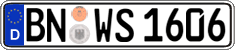 German license plate, Regular plates