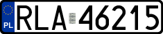 License plates of Poland, Regular car plates