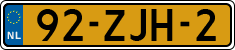 License plate of the Netherlands, Cars