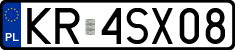 License plates of Poland, Regular car plates