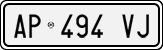 License plate of Italy, Cars (1994 year series)