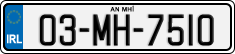 License plate of Ireland, Regular plates