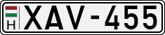 license plates of Hungary, Cars (1990)