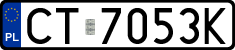 License plates of Poland, Regular car plates