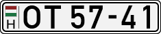 license plates of Hungary, Oldtimers (1990)