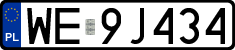 License plates of Poland, Regular car plates