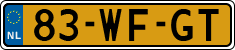 License plate of the Netherlands, Trailers