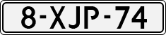 License plate of the Netherlands, Cars