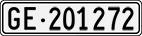 License plate of Switzerland, Cars