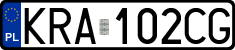 License plates of Poland, Regular car plates