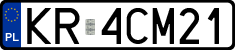 License plates of Poland, Regular car plates