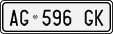 License plate of Italy, Cars (1994 year series)