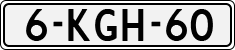 License plate of the Netherlands, Cars