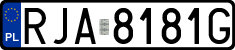 License plates of Poland, Regular car plates